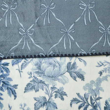 ผ้าห่ม HOME LIVING STYLE SPRIG 60x80 นิ้ว สี NAVY WHITE_2