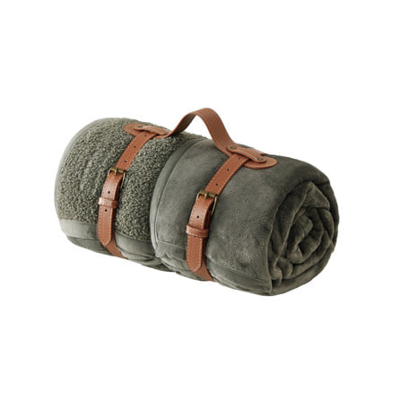 ผ้าห่ม HOME LIVING STYLE SMART 60x80 นิ้ว สี ARMY GREEN_2