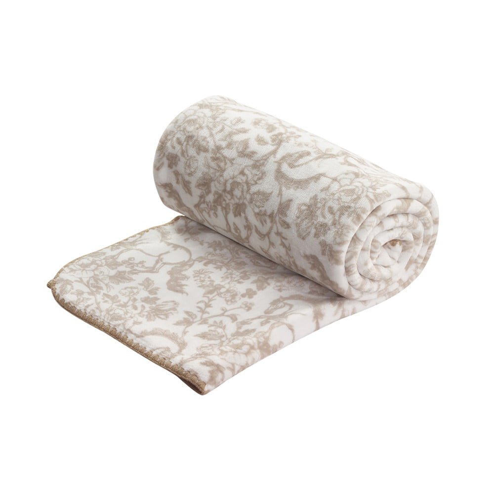 ผ้าห่ม HOME LIVING STYLE SPRIG 60x80 นิ้ว สี BROWN WHITE