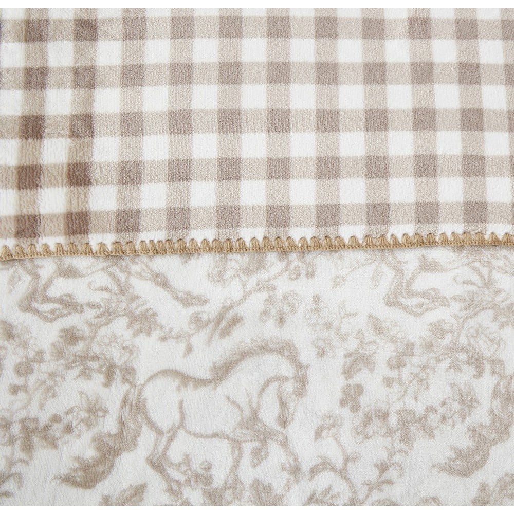 ผ้าห่ม HOME LIVING STYLE SPRIG 60x80 นิ้ว สี BROWN WHITE