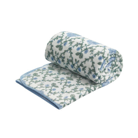 ผ้าห่ม HOME LIVING STYLE SPRIG 60x80 นิ้ว สี BLUE WHITE_1