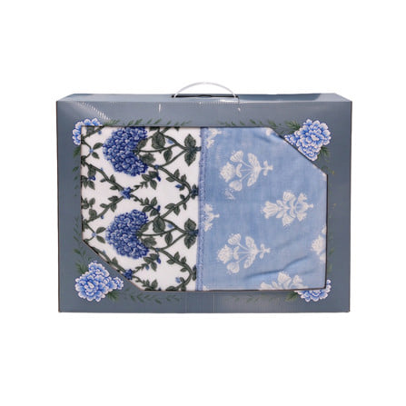 ผ้าห่ม HOME LIVING STYLE SPRIG 60x80 นิ้ว สี BLUE WHITE_3