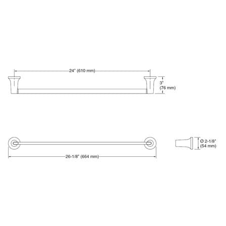 ราวแขวนผ้า KOHLER K-R26691-CP สีโครม_4