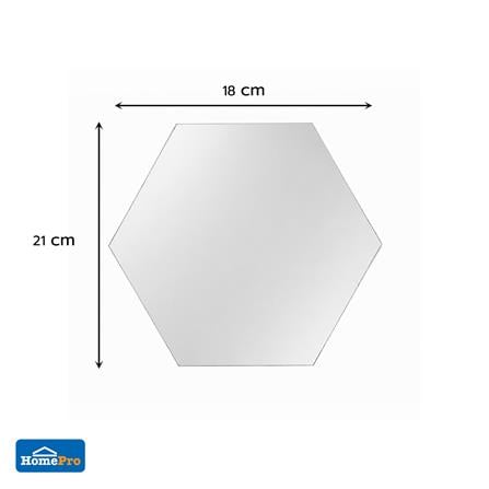 กระจกตกแต่ง HOME LIVING STYLE ASPIRE 18x21ซม. (แพ็ค 4 ชิ้น)_1