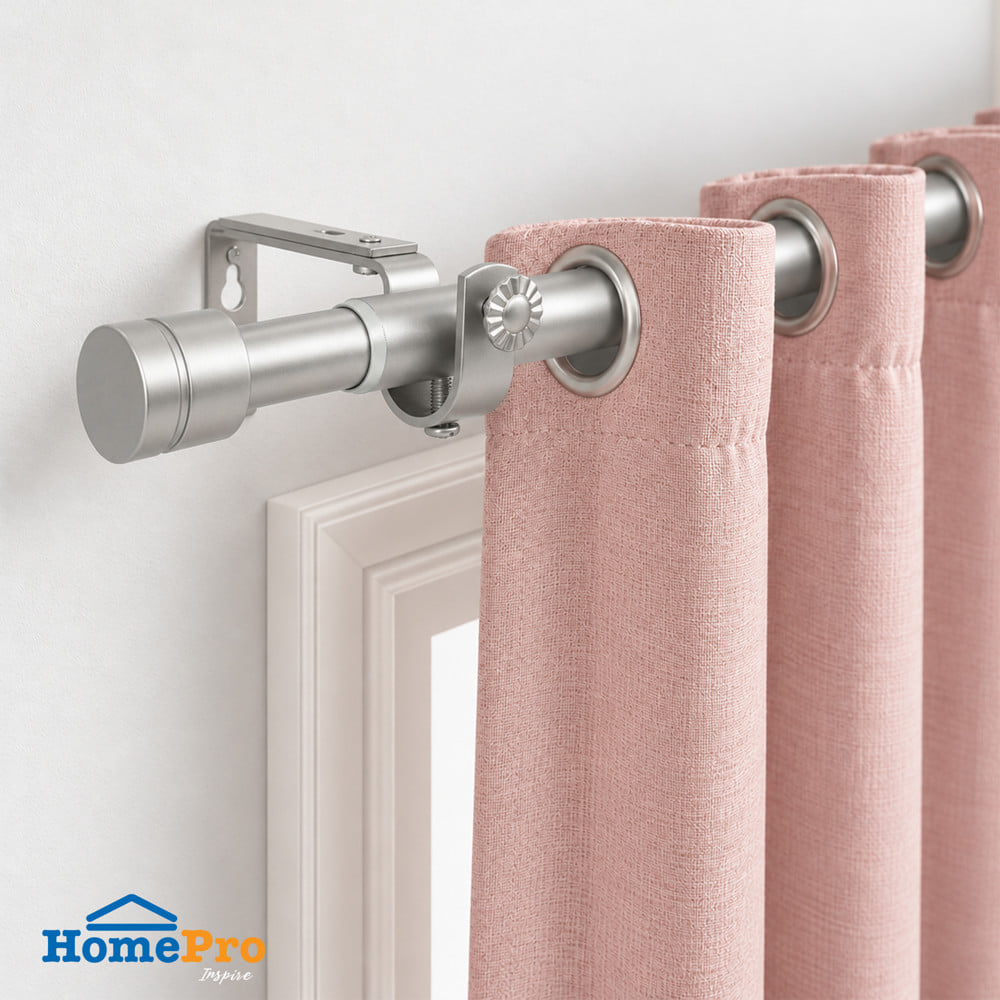 รางเหล็ก ยืดหด HOME LIVING STYLE STOPPER 120-210 ซม. สีเงิน