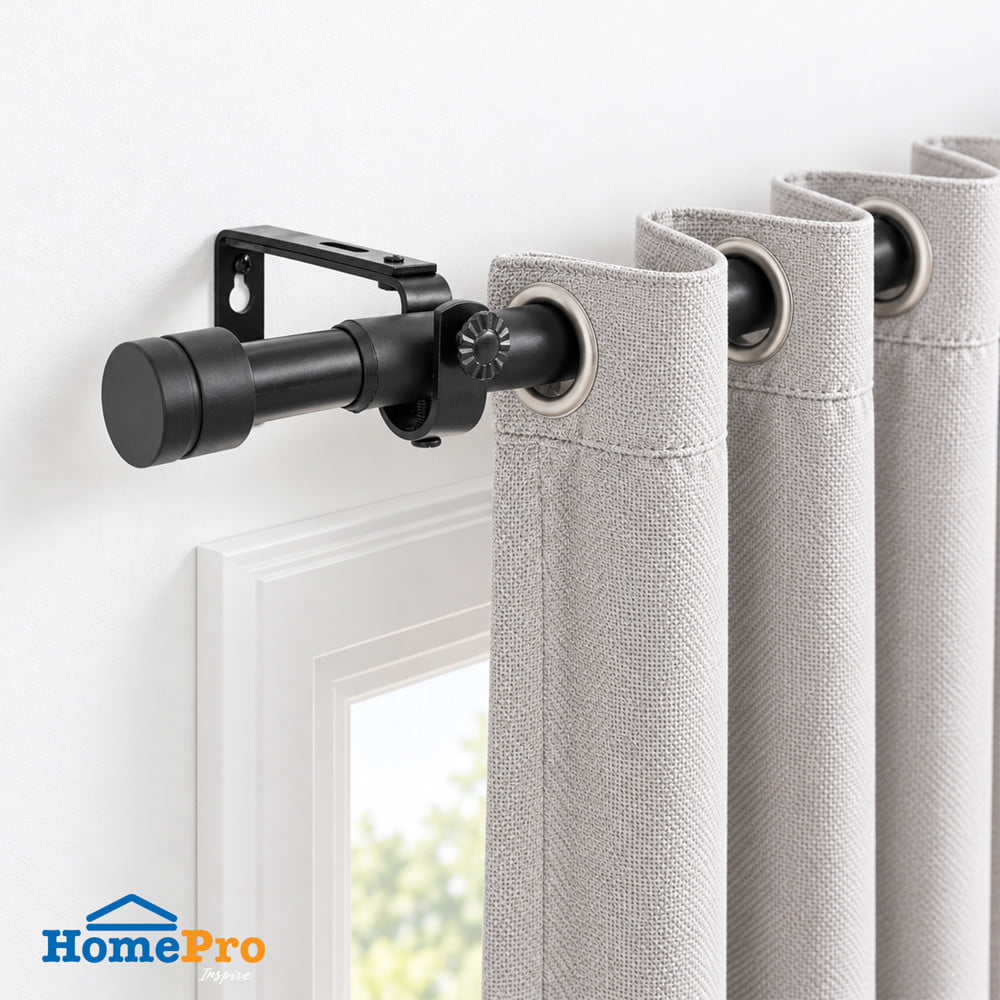 รางเหล็ก ยืดหด HOME LIVING STYLE STOPPER 120-210 ซม. สีดำ