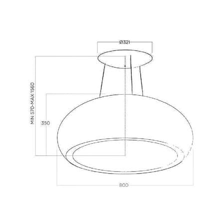 เครื่องดูดควันกลางห้อง ELICA SEASHELL IX/F/80 80 ซม._1