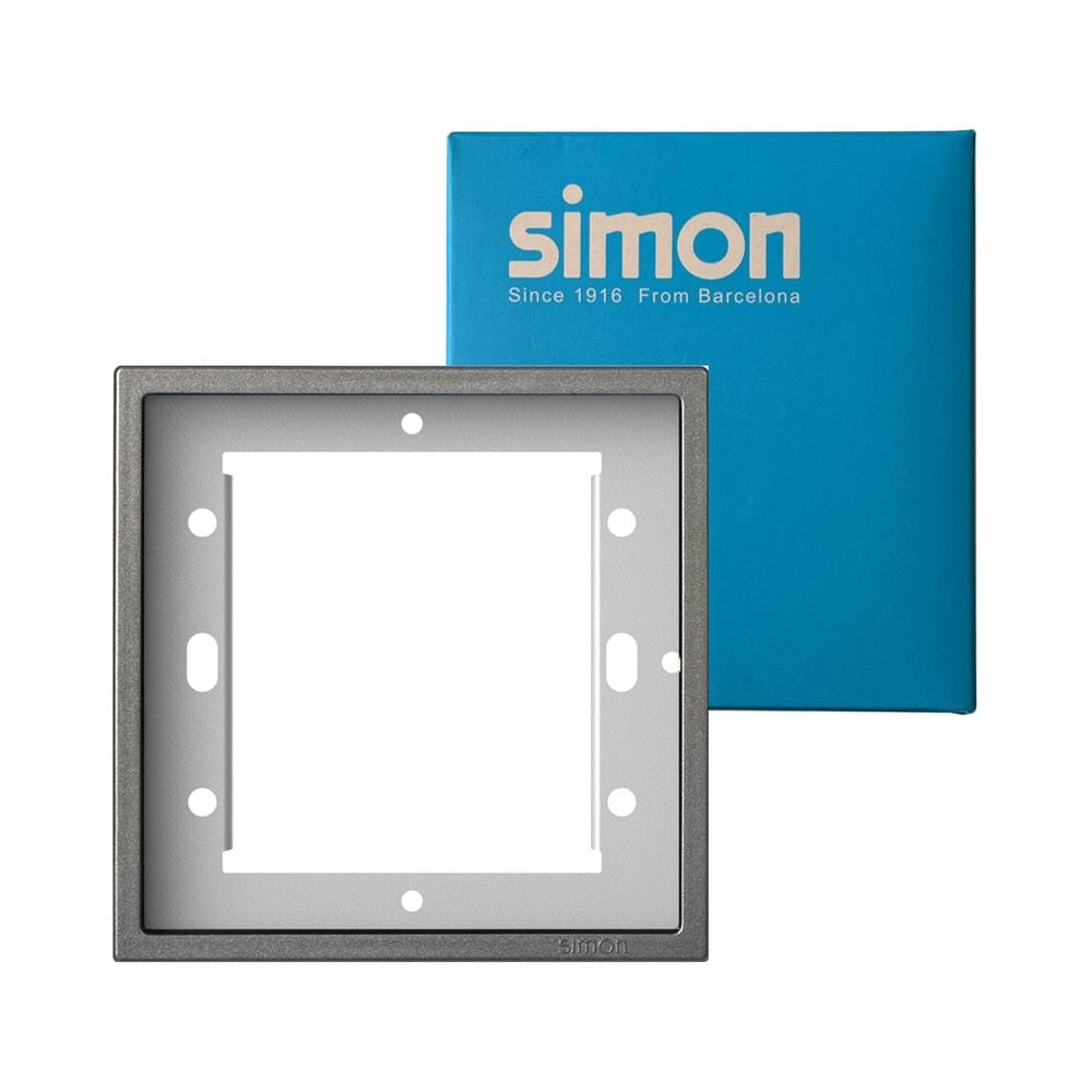 หน้ากาก 1 ช่อง SIMON SIMi7-F1-GR สีเทาหม่น