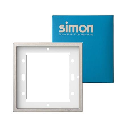 หน้ากาก 1 ช่อง SIMON SIMi7-F1-G สีแชมเปญ_2