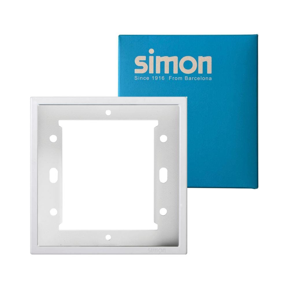 หน้ากาก 1 ช่อง SIMON SIMi7-F1-WH สีขาว