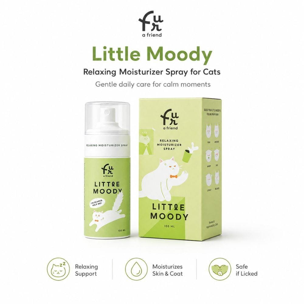 สเปรย์บำรุงขนและผ่อนคลายสำหรับแมว FUR A FRIEND LITTLE MOODY 100 มล.