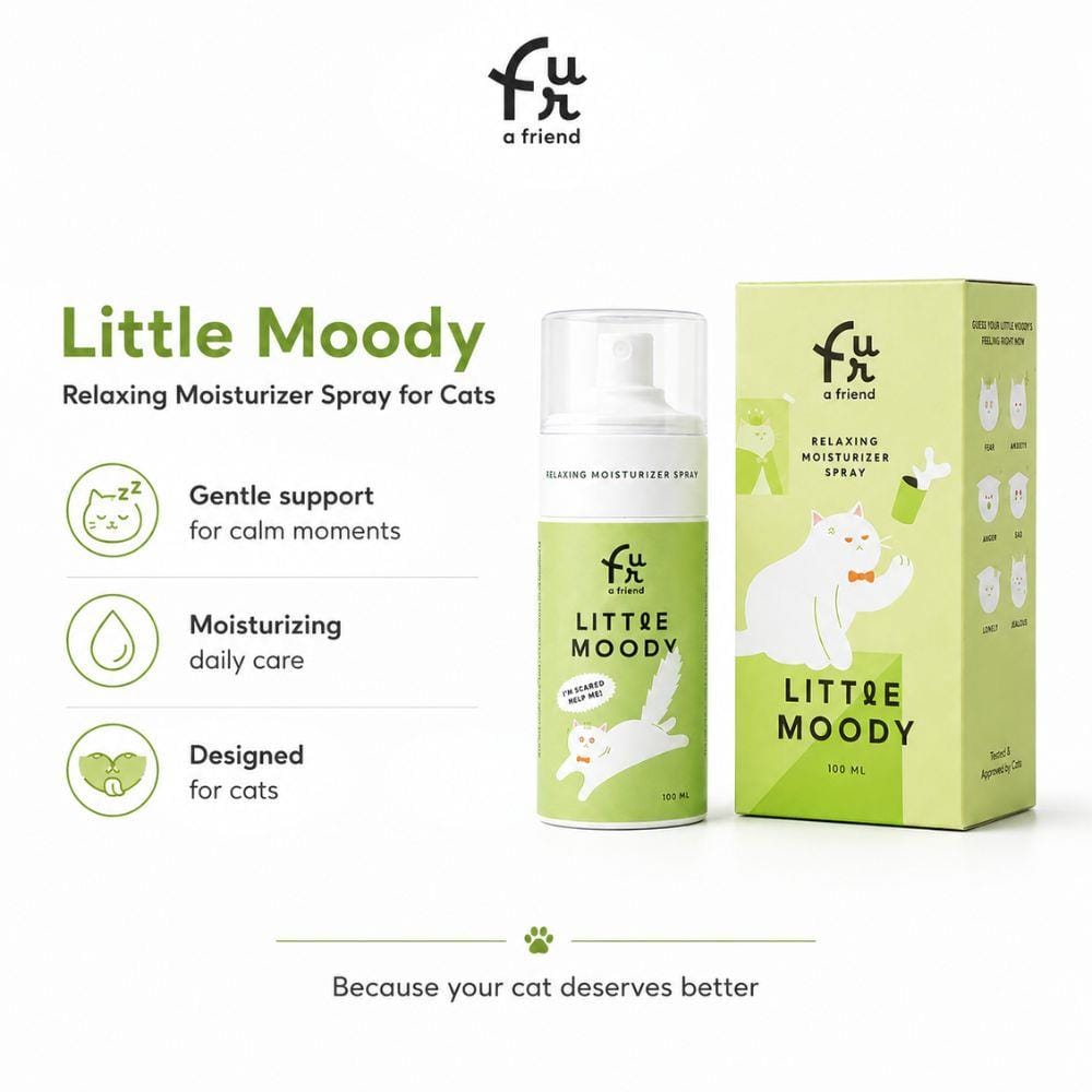 สเปรย์บำรุงขนและผ่อนคลายสำหรับแมว FUR A FRIEND LITTLE MOODY 100 มล.
