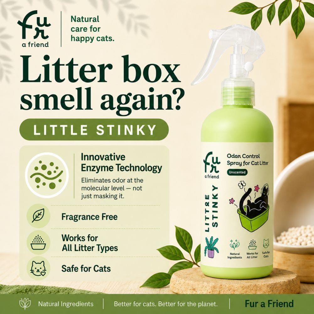 สเปรย์กำจัดกลิ่นทรายแมว FUR A FRIEND LITTLE STINKY 300 มล.