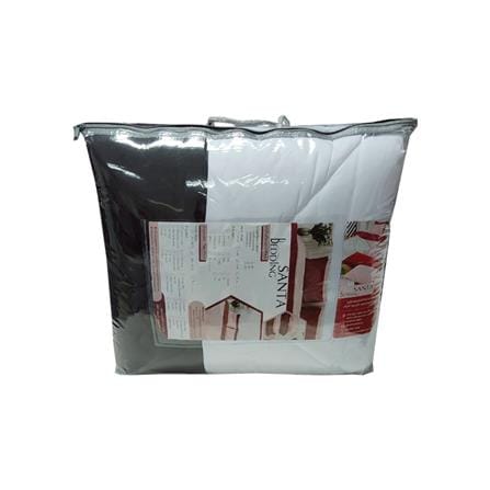 ผ้านวม SANTA BEDDING 100x90 นิ้ว สี BLACK/WHITE_2