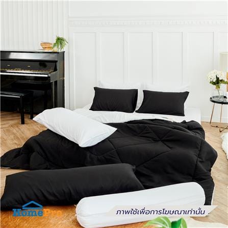 ผ้านวม SANTA BEDDING 100x90 นิ้ว สี BLACK/WHITE_3