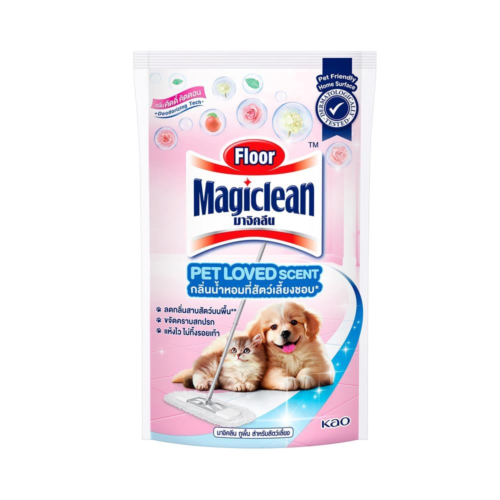 น้ำยาถูพื้นสำหรับสัตว์เลี้ยง MAGICLEAN 650 มล. คัดดี้ คัตตอน