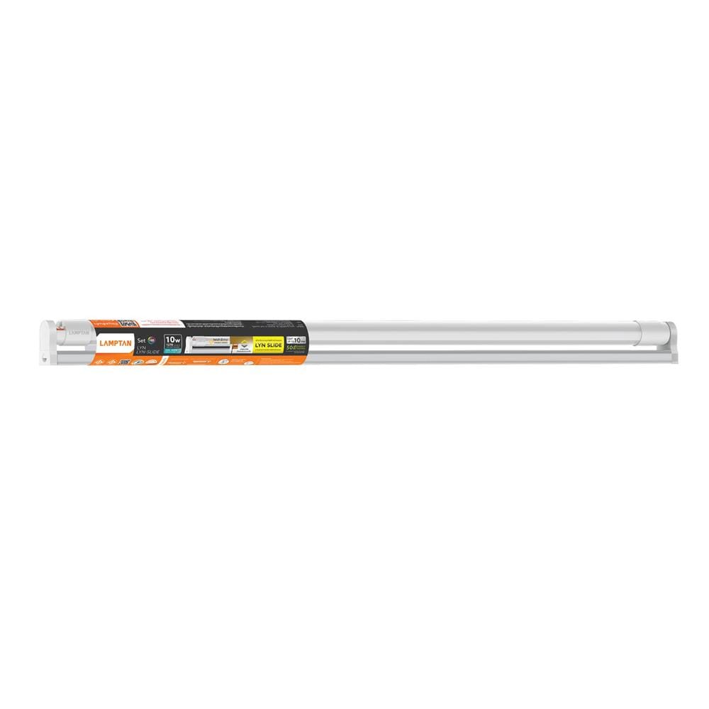 ชุดรางนีออน LED LAMPTAN T8 LYN SLIDE 10 วัตต์ COOL WHITE