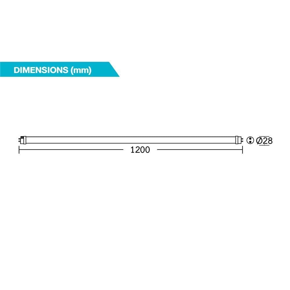 หลอด LED BEC T8 LUGA DE 40 วัตต์ DAYLIGHT G13