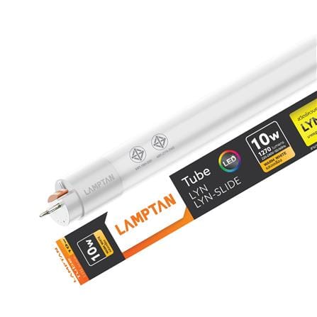 หลอด LED LAMPTAN T8 SLIDE GEN3 DE 10 วัตต์ WARM WHITE G13_1
