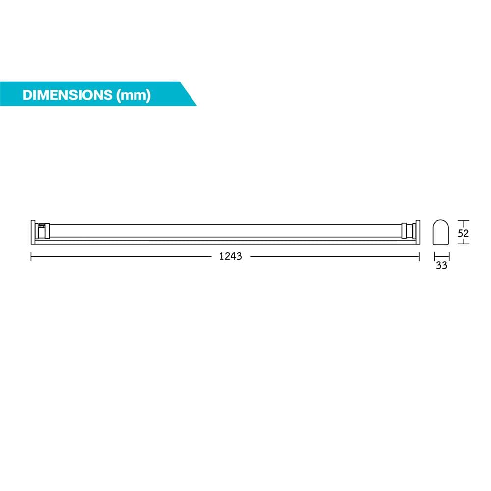ชุดรางนีออน LED BEC T8 LUGA PRO 30 วัตต์ DAYLIGHT