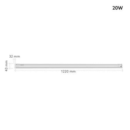 ชุดรางนีออน LED LAMPTAN T8 LYN SLIDE 20 วัตต์ COOL WHITE_6