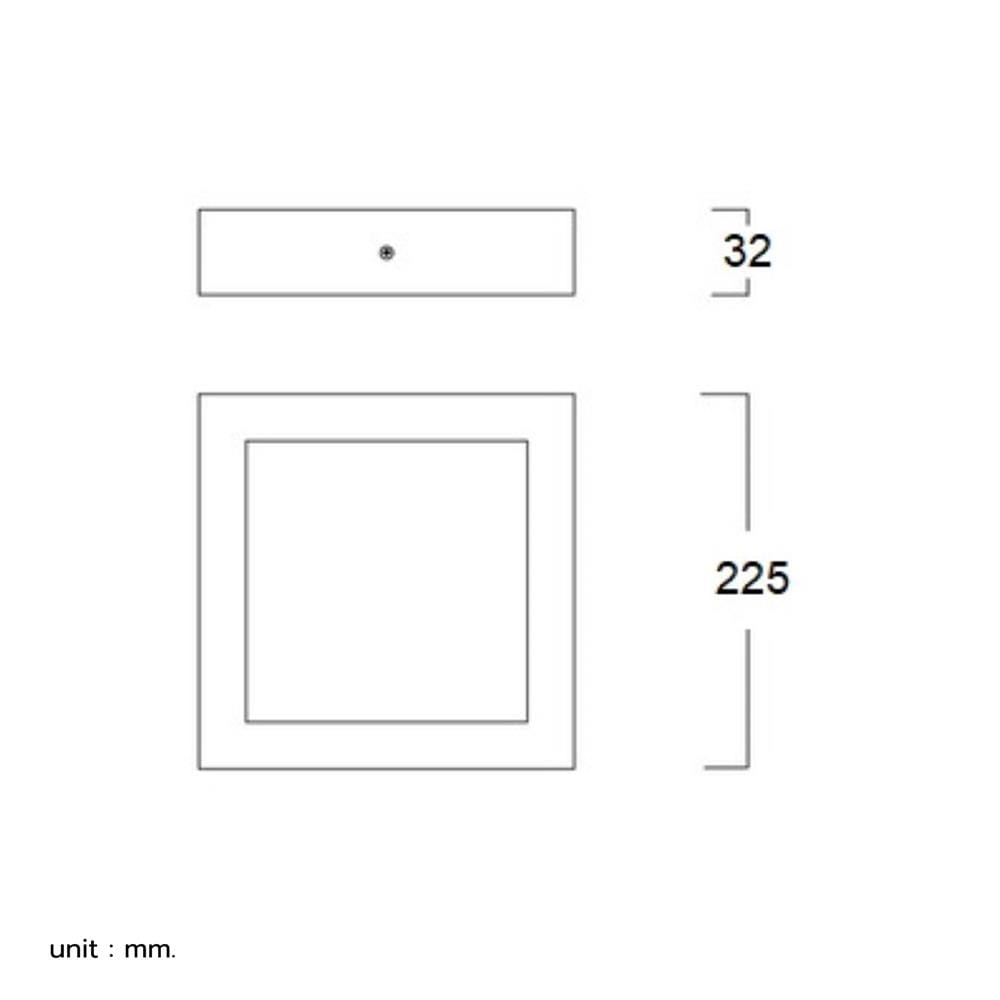 ดาวน์ไลท์ LED LUMAX 03-A2228 9 นิ้ว 18 วัตต์ WARM WHITE สีดำ