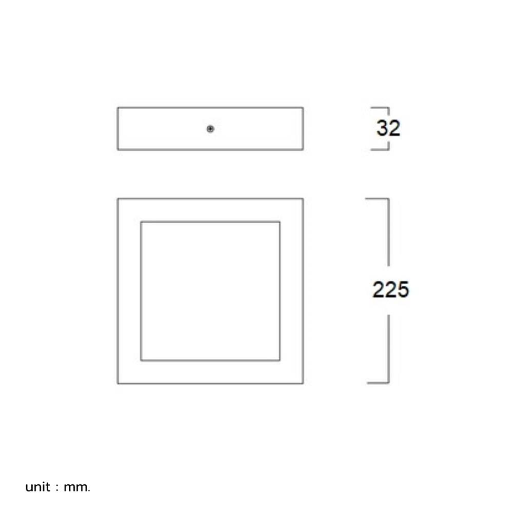 ดาวน์ไลท์ LED LUMAX 03-A2227 9 นิ้ว 18 วัตต์ WARM WHITE สีขาว