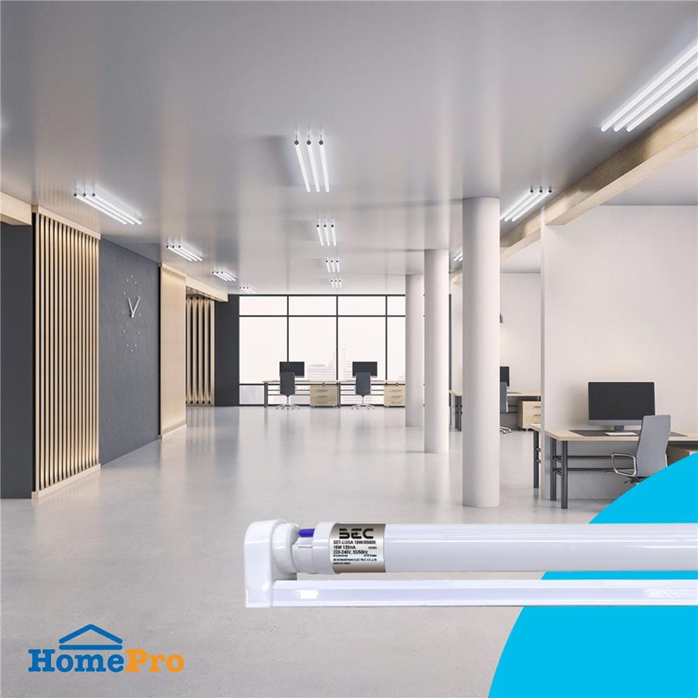 ชุดรางนีออน LED BEC T8 LUGA PRO 18 วัตต์ DAYLIGHT