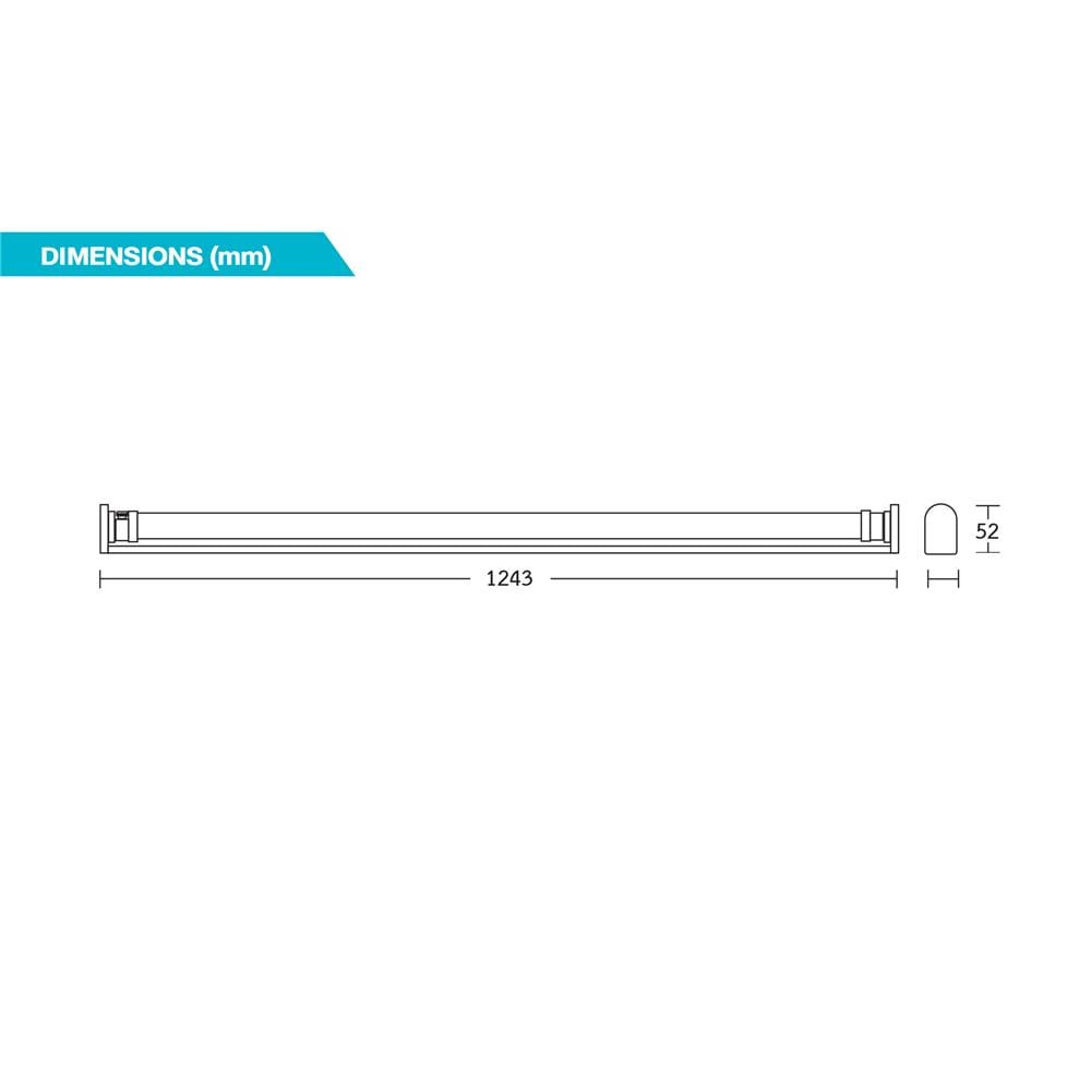 ชุดรางนีออน LED BEC T8 LUGA PRO 18 วัตต์ DAYLIGHT