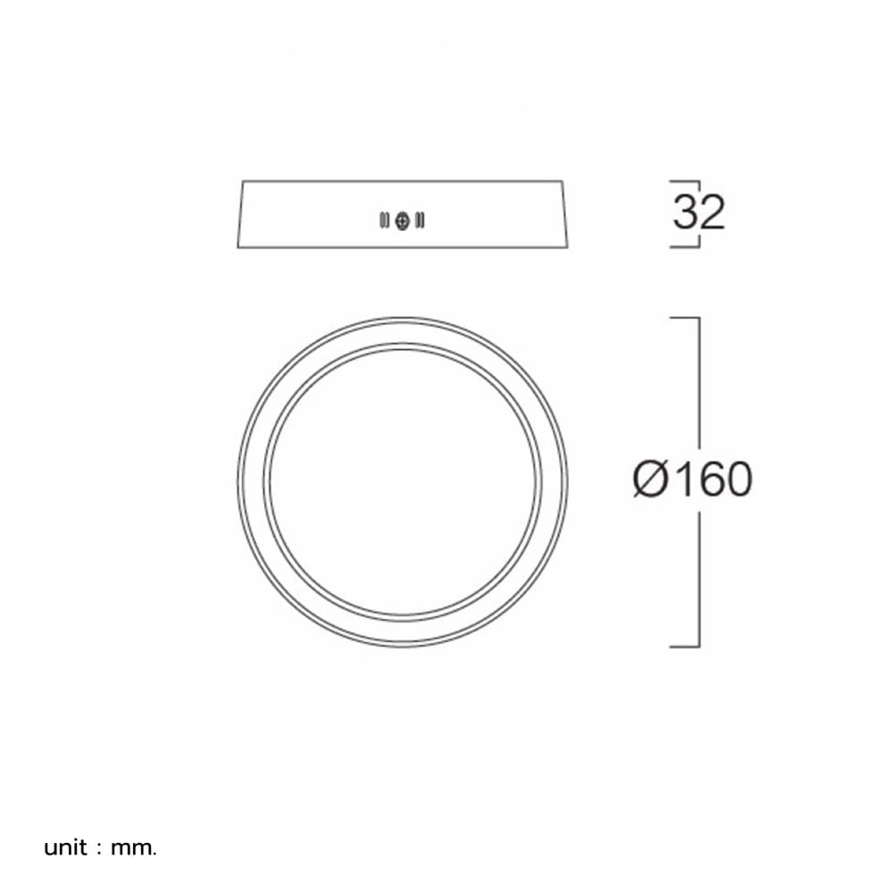ดาวน์ไลท์ LED LUMAX 03-A1641 6 นิ้ว 12 วัตต์  DAYLIGHT สีขาว