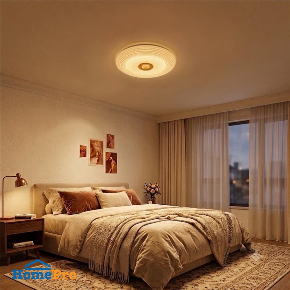 ไฟเพดาน LED LUMAX 03-A2289 15 นิ้ว 36 วัตต์ DAYLIGHT/COOL WHITE/WARM WHITE สีขาว/น้ำตาล