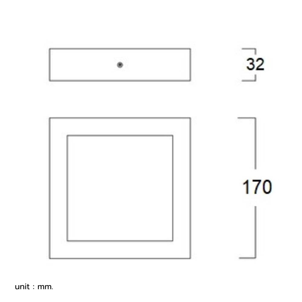 ดาวน์ไลท์ LED LUMAX 03-A2223 7 นิ้ว 12 วัตต์ WARM WHITE สีขาว