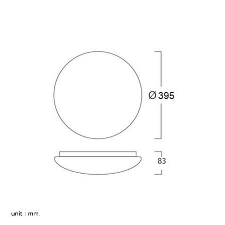 ไฟเพดาน LED LUMAX 03-A2290 15 นิ้ว 36 วัตต์ DAYLIGHT/COOL WHITE/WARM WHITE สีขาว/น้ำตาล_7