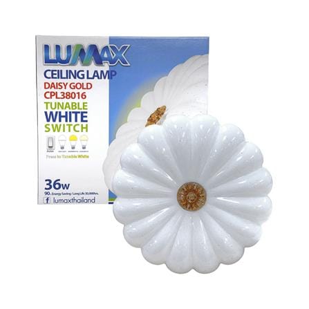 ไฟเพดาน LED LUMAX 03-A2290 15 นิ้ว 36 วัตต์ DAYLIGHT/COOL WHITE/WARM WHITE สีขาว/น้ำตาล_5