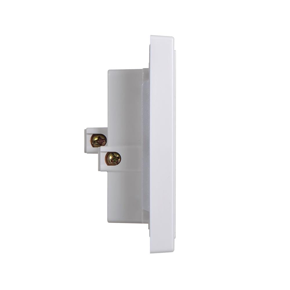 ชุดเต้ารับคู่ 3 ขา 2 ช่อง SIMON SIMi7-102L-WH สีขาว