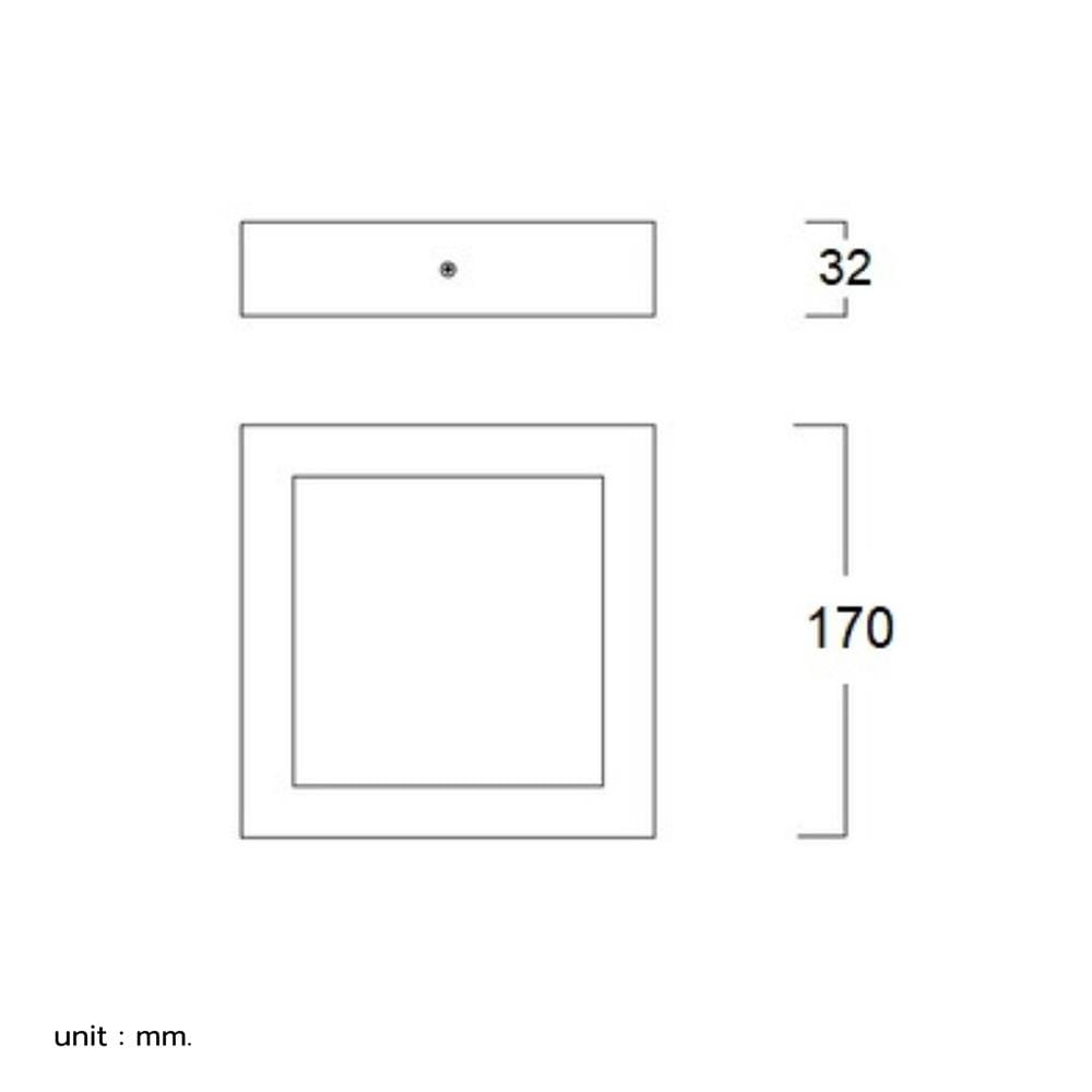 ดาวน์ไลท์ LED LUMAX 03-A2224 7 นิ้ว 12 วัตต์ WARM WHITE สีดำ