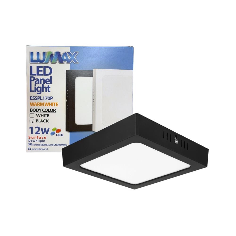 ดาวน์ไลท์ LED LUMAX 03-A2224 7 นิ้ว 12 วัตต์ WARM WHITE สีดำ