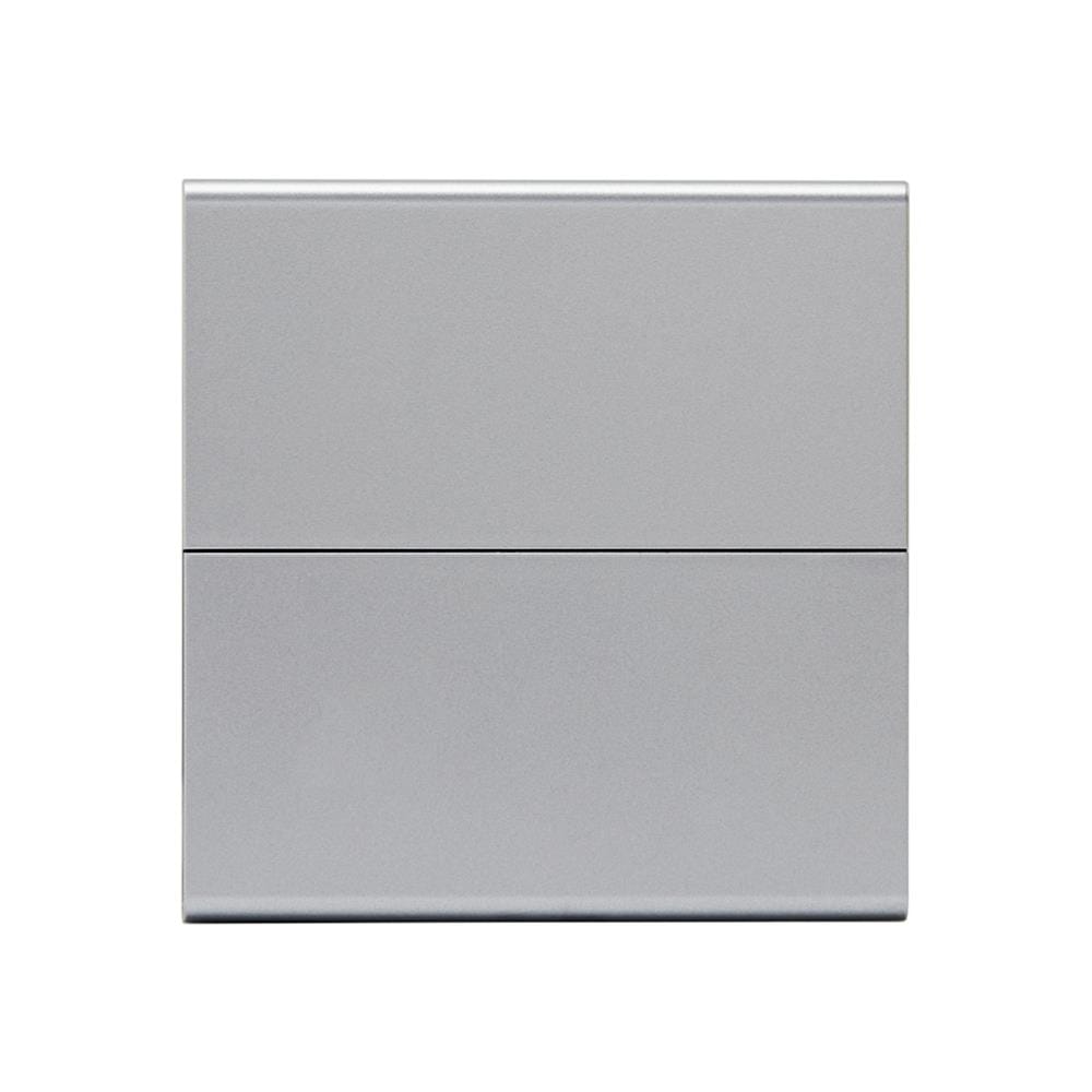 ชุดสมาร์ทสวิตช์ 2 ช่อง SAHN D02-IOTT-SL DELA สีเงิน