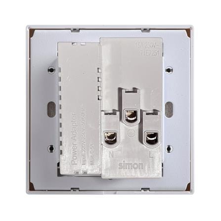 ชุดเต้ารับคู่ 3 ขา พร้อม USB-A และ TYPE-C SIMON SIMi7-102LUSBC-WH สีขาว_2