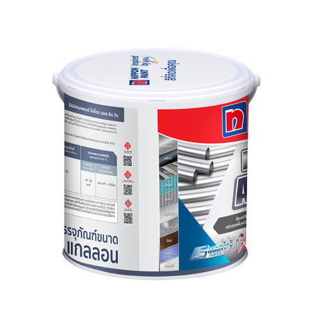 สีน้ำมันสูตรน้ำ ชนิดเงา NIPPON PAINT HYDRO ALL IN 1 9004 สีดำ 1 แกลลอน_2