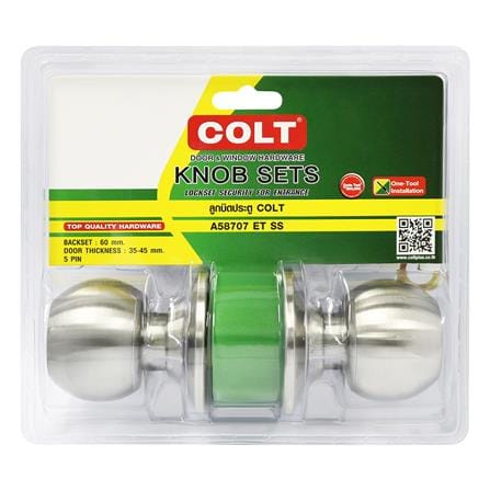 ลูกบิดประตู หัวกลม COLT FLA03CNA58707ETSS สีสเตนเลส_3