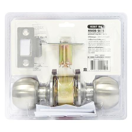 ลูกบิดประตูห้องน้ำ หัวกลม CITY FLA05CNK587BKSS01 สเตนเลส_4