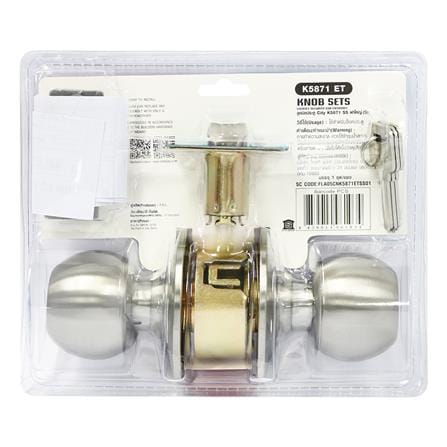 ลูกบิดประตู หัวกลม CITY FLA05CNK5871ETSS01 สีเงิน_4