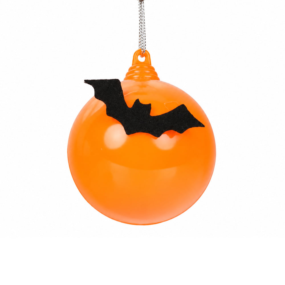 ชุดบอลตกแต่ง SIAMXMAS HALLAWEEN 6 ซม. สีขาว-ส้ม (แพ็ก 6 ชิ้น)