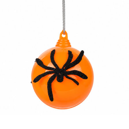 ชุดบอลตกแต่ง SIAMXMAS HALLAWEEN 6 ซม. สีขาว-ส้ม (แพ็ก 6 ชิ้น)_1