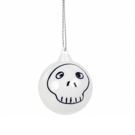 ของตกแต่ง BALL HALLOWEEN SIAMXMAS 6 ซม. สีขาว  (แพ็ก 6 ชิ้น)_1