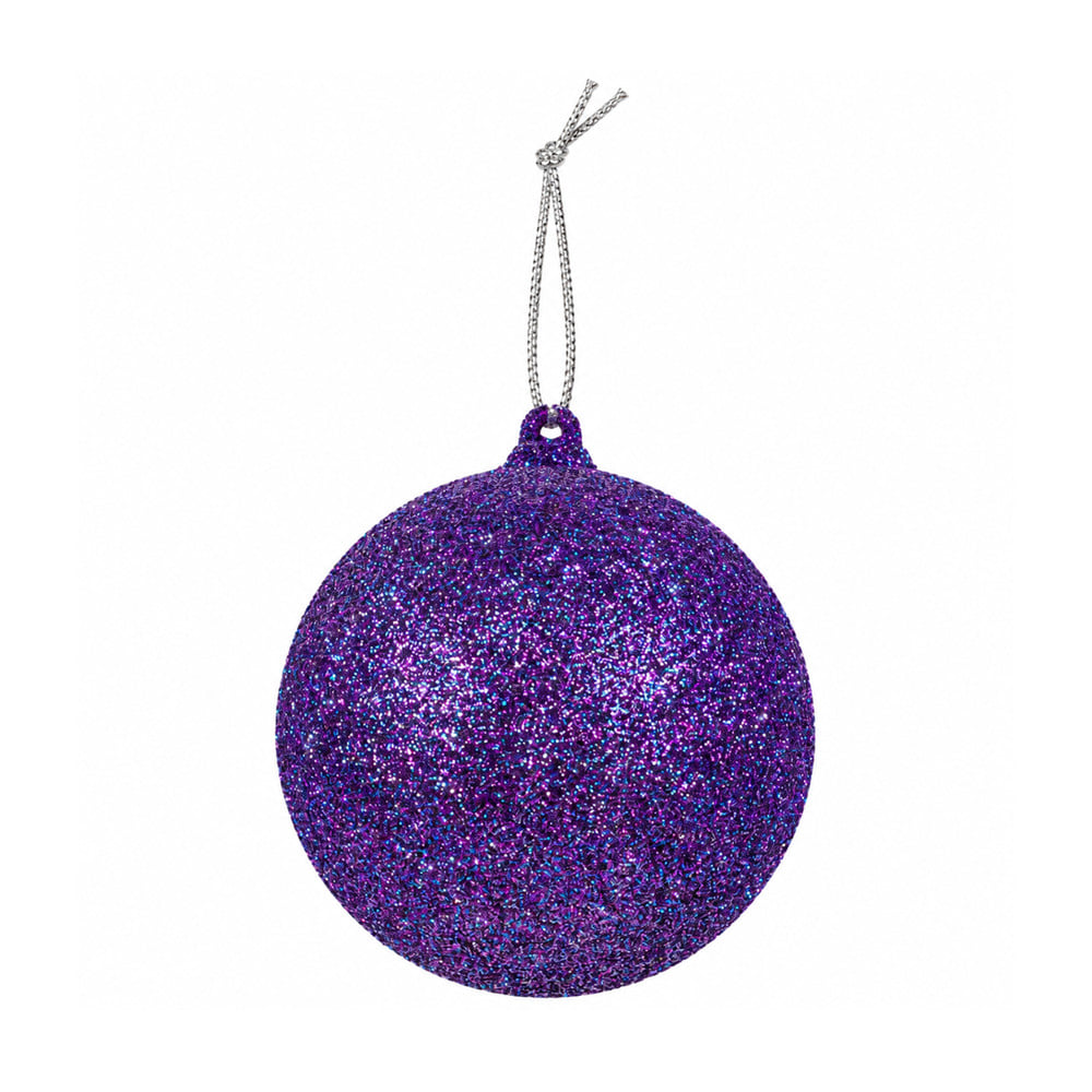 ชุดลูกบอลตกแต่งฮาโลวีน SIAMXMAS 8 ซม. สีม่วง (แพ็ก 2 ชิ้น)