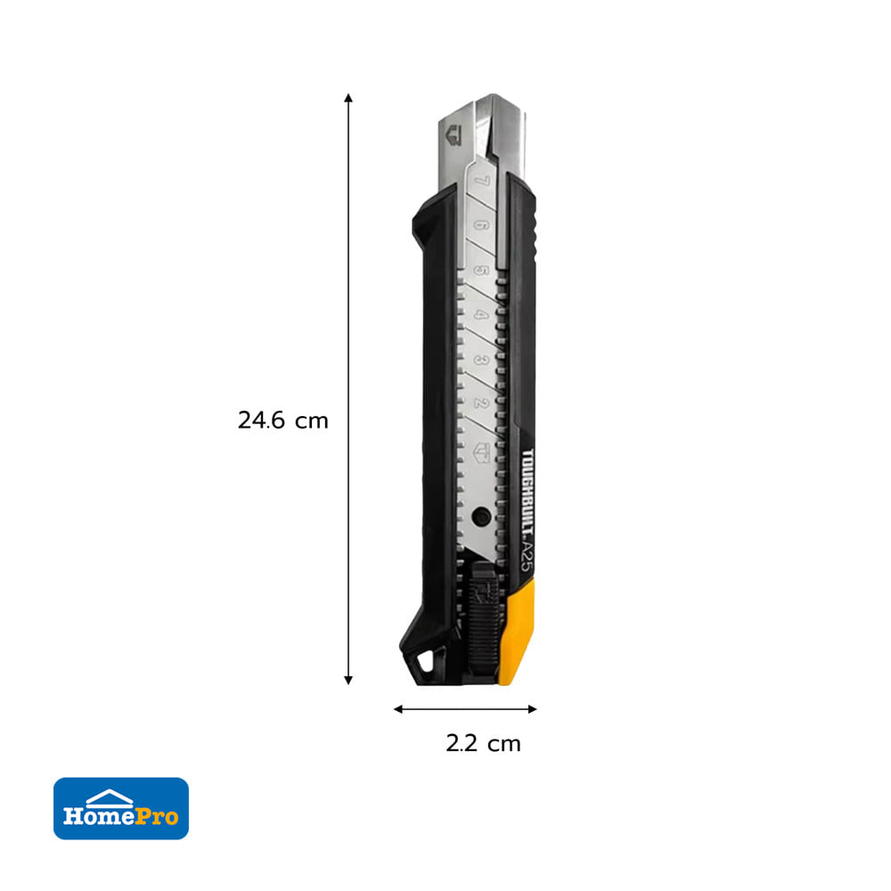 มีดคัตเตอร์ 25 มม. AUTO LOCK TOUGHBUILT TB-H4-13-A25