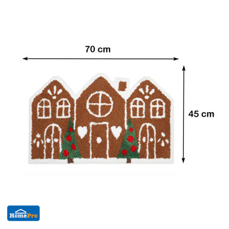 พรม  SNAZZ  SNOWHUT 45x70 ซม. สีน้ำตาล_5