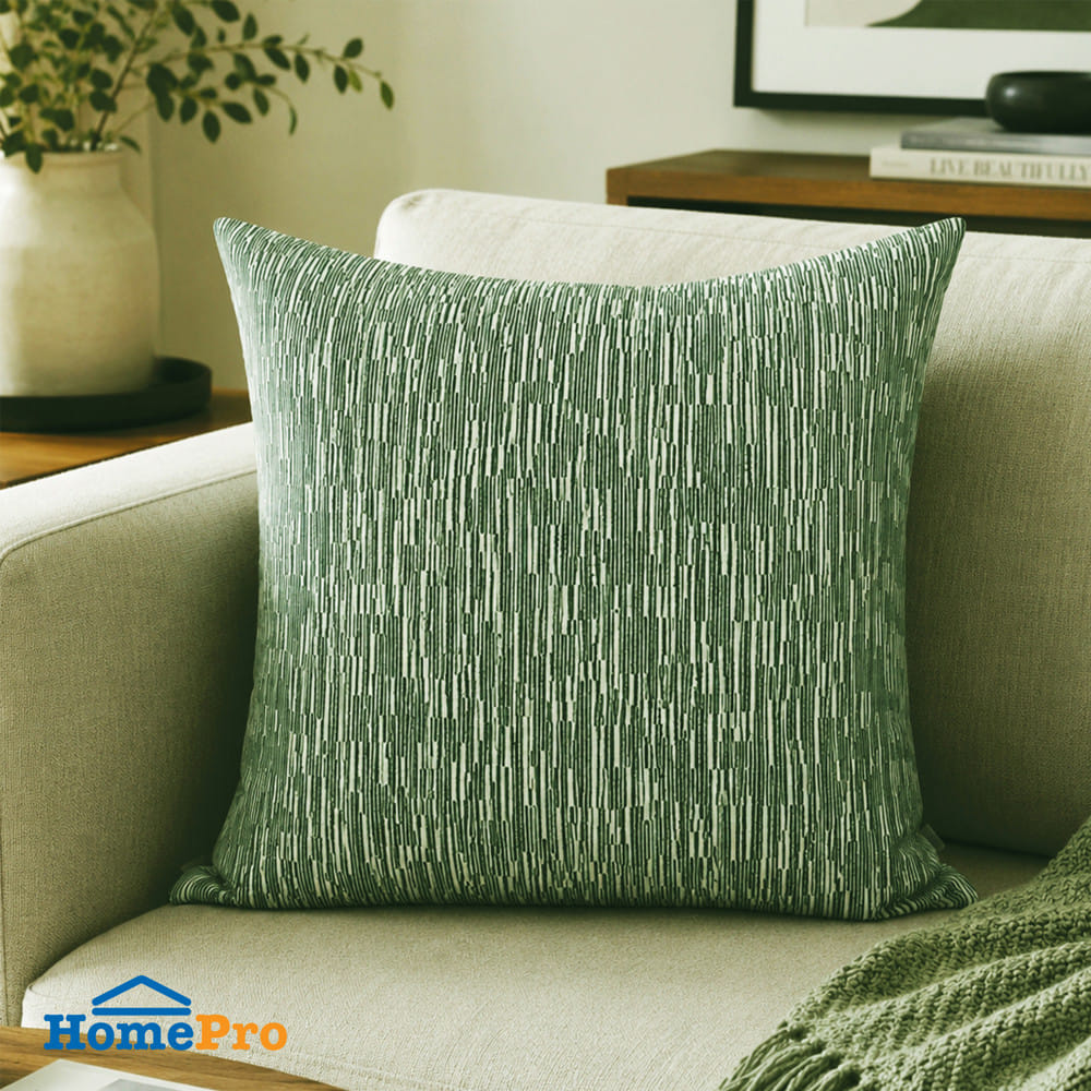 หมอนอิง HOME LIVING STYLE DELUXE 18x18 นิ้ว สีเขียว